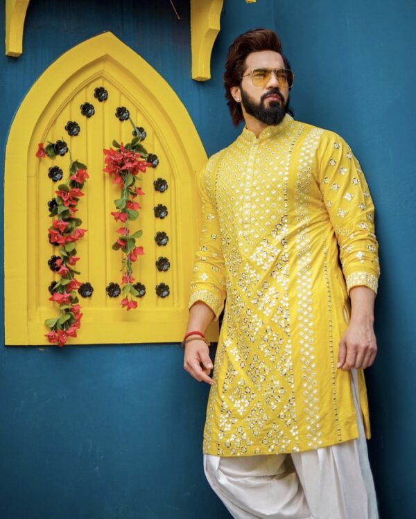 Haldi Special Kurta Pajama | Wedding Special Trending Design Laxury Kurta Pajama Set | Faisal Outfits Kurta Design | Wedding Kurta Pajama Set |