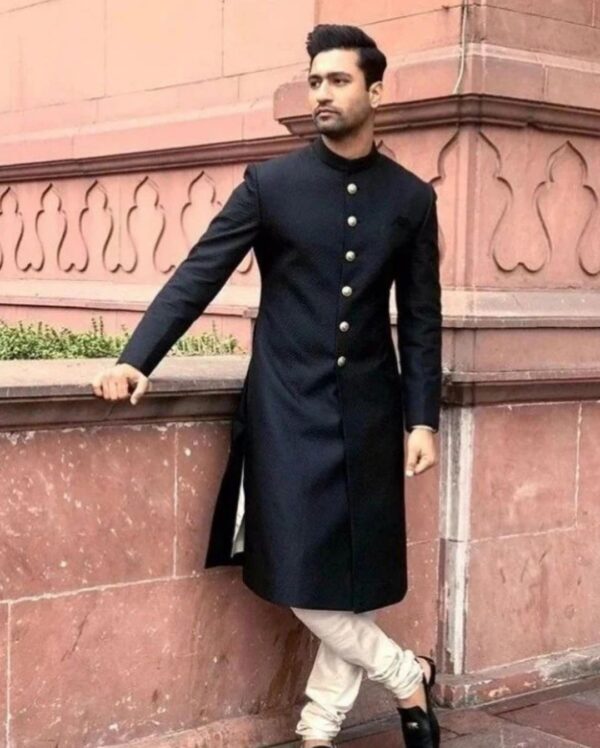 Wedding Special Indowestern With Churidar Pajama - Image 2
