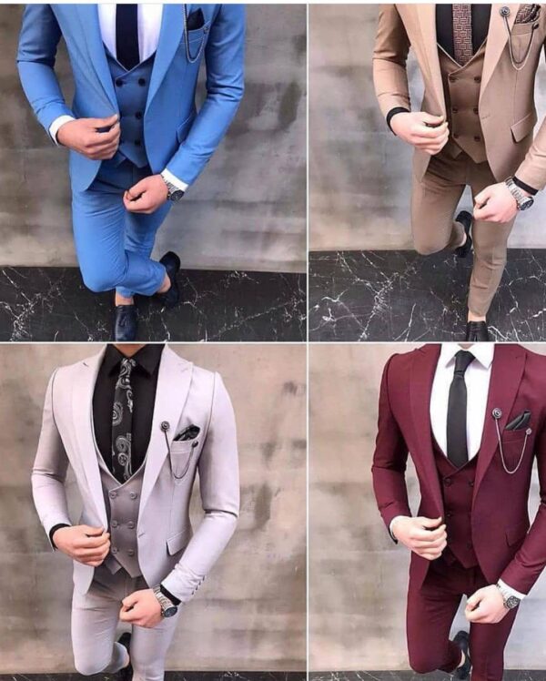 Wedding Special Five Piece Suit " Blazzer, Koti ,Tie, Shirt, With Pent"