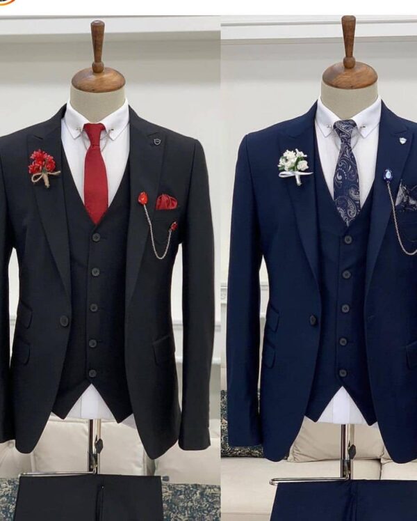 Wedding Special Five Piece Suit " Blazzer, Koti ,Tie, Shirt, With Pent" - Image 3