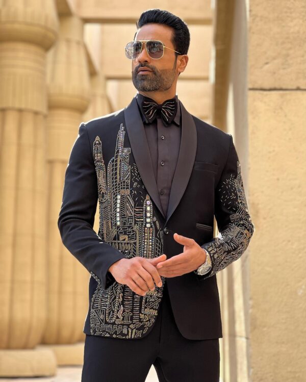 Trending Design Luxury Embroidery Two Piece Suit "Blezzer With Pent" - Image 4