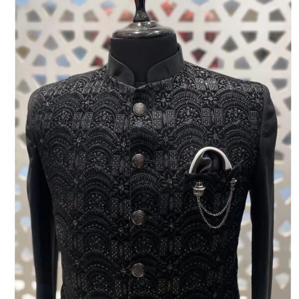 Wedding Special Trendding Design Bandgala Jodhpuri Suit - Image 2